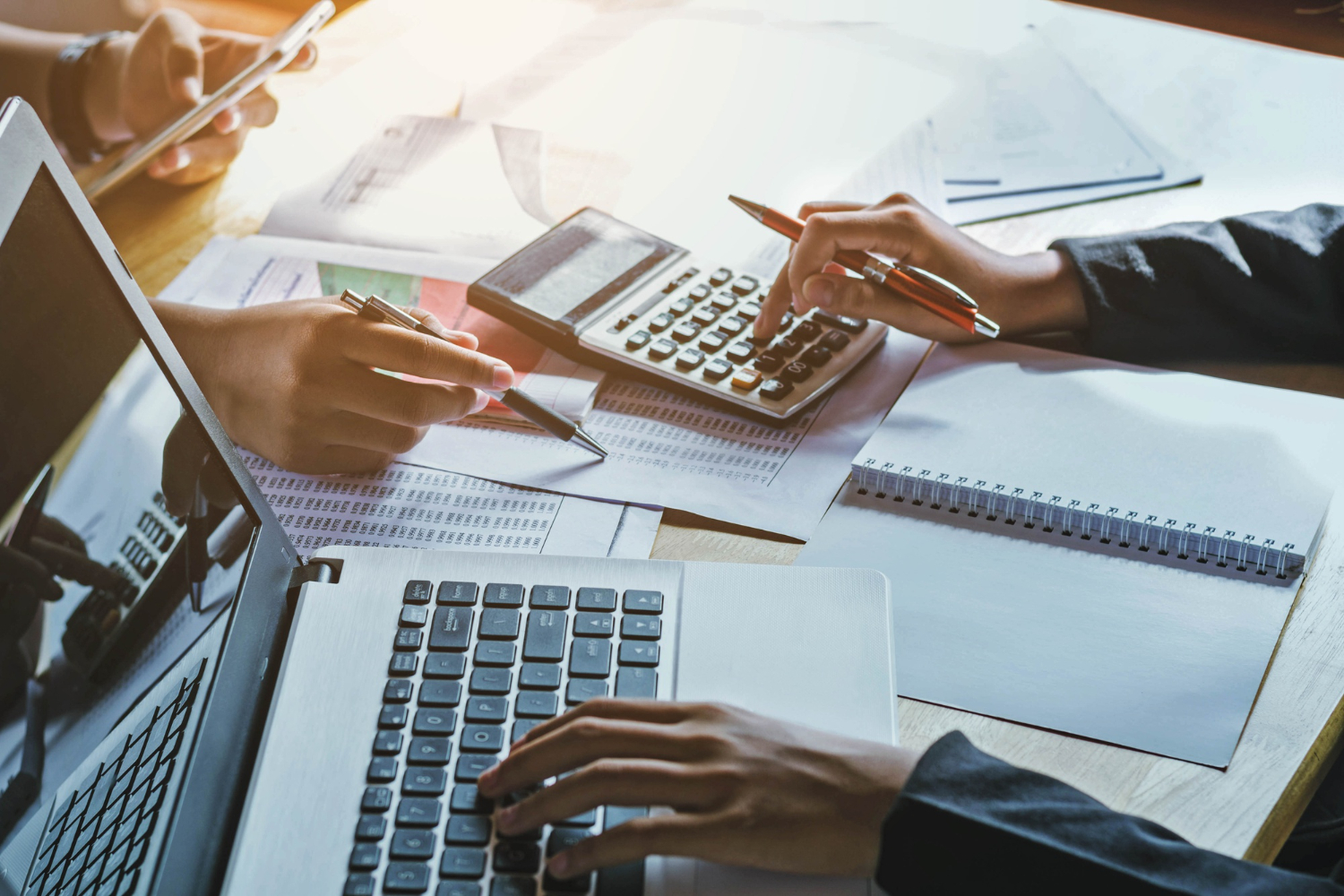 Accountant at work